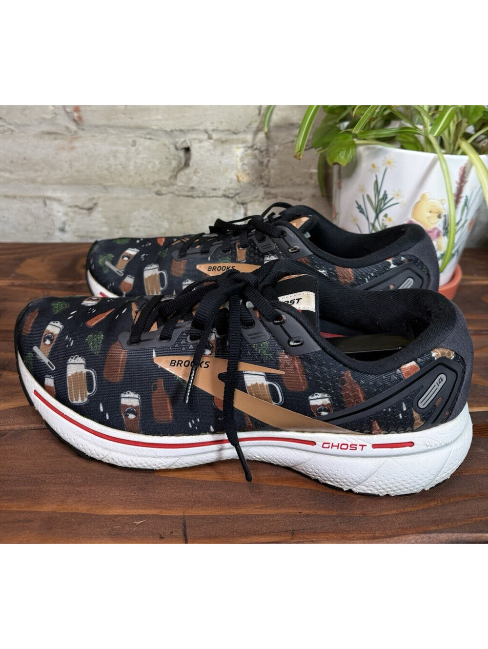 Brooks Ghost 14 Deschutes Brewery Run Hoppy Black Multi Lace-Up